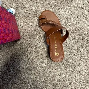 Tory Burch sandals.